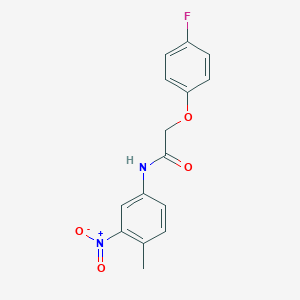 2-(4-fluorophenoxy)-N-(4-methyl-3-nitrophenyl)acetamide