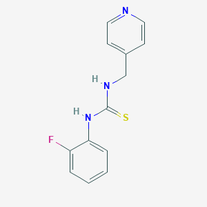 molecular formula C13H12FN3S B5867469 N-(2-fluorophenyl)-N'-(4-pyridinylmethyl)thiourea CAS No. 6526-84-7