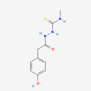 molecular formula C10H13N3O2S B5867484 2-[(4-hydroxyphenyl)acetyl]-N-methylhydrazinecarbothioamide 