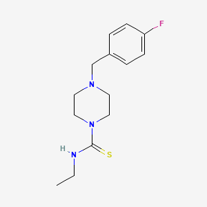molecular formula C14H20FN3S B5867510 N-ethyl-4-(4-fluorobenzyl)-1-piperazinecarbothioamide 