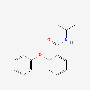 molecular formula C18H21NO2 B5867527 N-(1-ethylpropyl)-2-phenoxybenzamide 