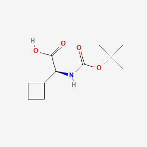(S)-2-((tert-Butoxycarbonyl)amino)-2-cyclobutylacetic acid