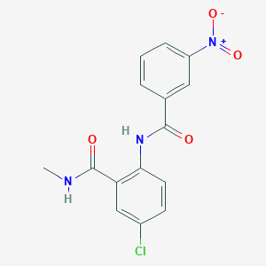 molecular formula C15H12ClN3O4 B5867553 5-chloro-N-methyl-2-[(3-nitrobenzoyl)amino]benzamide 