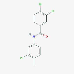 molecular formula C14H10Cl3NO B5867577 3,4-dichloro-N-(3-chloro-4-methylphenyl)benzamide 