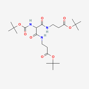 N-tert-Butyloxycarbonyl Aminomalamido-N,N'-propionic Acid di-tert-Butyl Diester