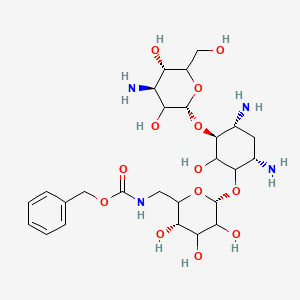 molecular formula C26H42N4O13 B586760 6'-N-(Benzyloxycarbonyl)kanamycin A Sulfate CAS No. 40372-09-6