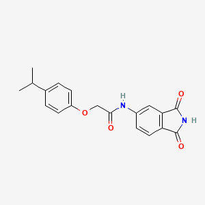 molecular formula C19H18N2O4 B5867618 N-(1,3-dioxo-2,3-dihydro-1H-isoindol-5-yl)-2-(4-isopropylphenoxy)acetamide 