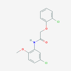 molecular formula C15H13Cl2NO3 B5867642 N-(5-chloro-2-methoxyphenyl)-2-(2-chlorophenoxy)acetamide 