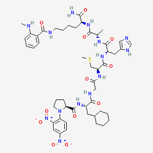 molecular formula C49H68N14O12S B586765 MMP-1/MMP-9 Substrate, Fluorogenic CAS No. 150956-92-6