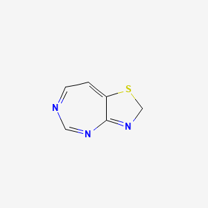 molecular formula C6H5N3S B586767 2H-[1,3]Thiazolo[4,5-d][1,3]diazepine CAS No. 150950-33-7
