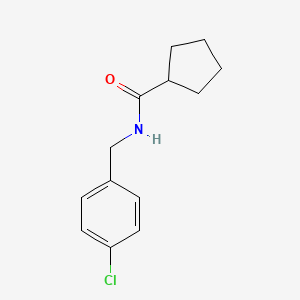 molecular formula C13H16ClNO B5867670 N-(4-氯苄基)环戊烷甲酰胺 