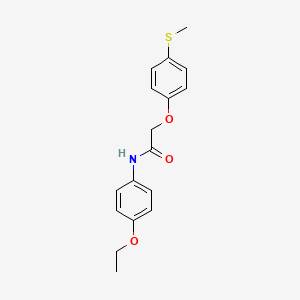 molecular formula C17H19NO3S B5867671 N-(4-ethoxyphenyl)-2-[4-(methylthio)phenoxy]acetamide 