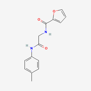 molecular formula C14H14N2O3 B5867690 N-{2-[(4-methylphenyl)amino]-2-oxoethyl}-2-furamide 