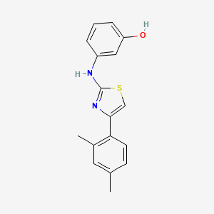 3-{[4-(2,4-dimethylphenyl)-1,3-thiazol-2-yl]amino}phenol
