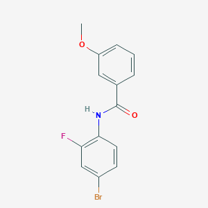 molecular formula C14H11BrFNO2 B5867718 N-(4-bromo-2-fluorophenyl)-3-methoxybenzamide 