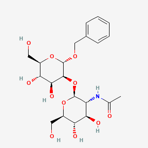 molecular formula C21H31NO11 B586772 Benzyl 2-O-(2-acetamido-2-deoxy-beta-D-glucopyranosyl)-alpha-D-mannopyranoside CAS No. 436853-00-8
