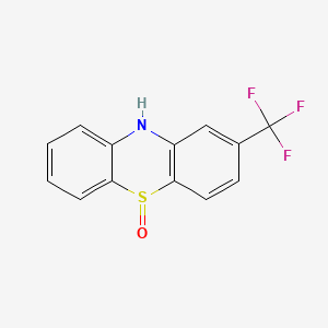 molecular formula C13H8F3NOS B5867739 2-(trifluoromethyl)-10H-phenothiazine 5-oxide 