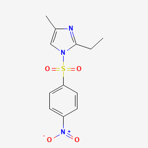 molecular formula C12H13N3O4S B5867747 2-ethyl-4-methyl-1-[(4-nitrophenyl)sulfonyl]-1H-imidazole 