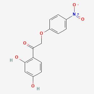 molecular formula C14H11NO6 B5867773 1-(2,4-dihydroxyphenyl)-2-(4-nitrophenoxy)ethanone CAS No. 137987-89-4