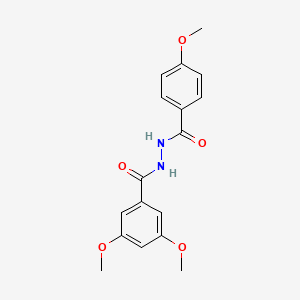 molecular formula C17H18N2O5 B5867818 3,5-dimethoxy-N'-(4-methoxybenzoyl)benzohydrazide 