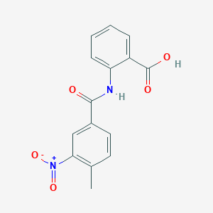 molecular formula C15H12N2O5 B5867823 2-[(4-methyl-3-nitrobenzoyl)amino]benzoic acid 