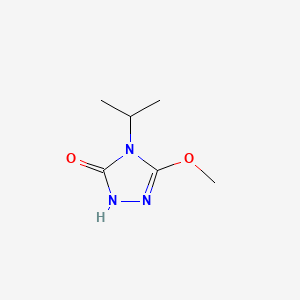 molecular formula C6H11N3O2 B586783 4-Isopropyl-3-methoxy-1H-1,2,4-triazol-5(4H)-one CAS No. 145027-99-2