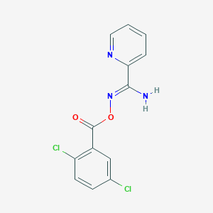 molecular formula C13H9Cl2N3O2 B5867843 N'-[(2,5-dichlorobenzoyl)oxy]-2-pyridinecarboximidamide 