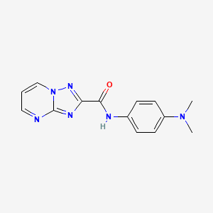 molecular formula C14H14N6O B5867884 N-[4-(dimethylamino)phenyl][1,2,4]triazolo[1,5-a]pyrimidine-2-carboxamide 