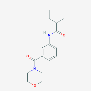 molecular formula C17H24N2O3 B5867928 2-ethyl-N-[3-(4-morpholinylcarbonyl)phenyl]butanamide 