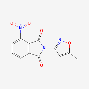 molecular formula C12H7N3O5 B5867933 2-(5-methyl-3-isoxazolyl)-4-nitro-1H-isoindole-1,3(2H)-dione 