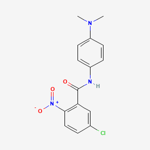 molecular formula C15H14ClN3O3 B5867939 5-chloro-N-[4-(dimethylamino)phenyl]-2-nitrobenzamide 