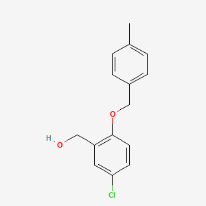 molecular formula C15H15ClO2 B5867947 {5-chloro-2-[(4-methylbenzyl)oxy]phenyl}methanol 