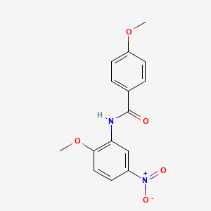 molecular formula C15H14N2O5 B5867969 4-methoxy-N-(2-methoxy-5-nitrophenyl)benzamide 