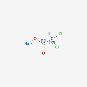molecular formula C2HCl2NaO2 B586798 Sodium dichloroacetate-13C2 CAS No. 1173022-90-6
