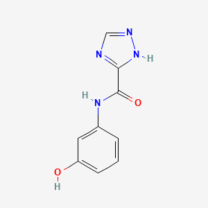 molecular formula C9H8N4O2 B5867984 N-(3-hydroxyphenyl)-1H-1,2,4-triazole-3-carboxamide 