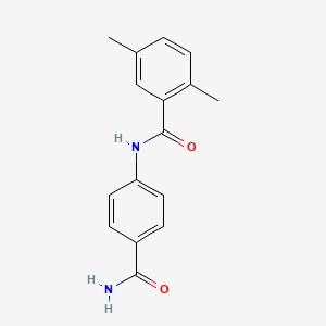 molecular formula C16H16N2O2 B5868034 N-[4-(aminocarbonyl)phenyl]-2,5-dimethylbenzamide 