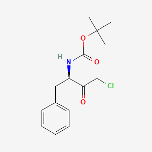 molecular formula C15H20ClNO3 B586806 (R)-tert-Butyl (4-chloro-3-oxo-1-phenylbutan-2-yl)carbamate CAS No. 150935-37-8