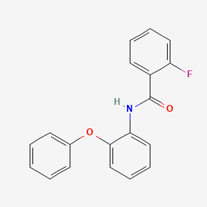 molecular formula C19H14FNO2 B5868077 2-fluoro-N-(2-phenoxyphenyl)benzamide 