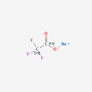 molecular formula C2F3NaO2 B586808 三氟(1,2-13C2)乙酸钠 CAS No. 1794767-05-7