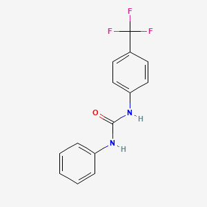 molecular formula C14H11F3N2O B5868086 N-苯基-N'-[4-(三氟甲基)苯基]脲 