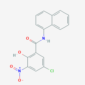 molecular formula C17H11ClN2O4 B5868100 5-chloro-2-hydroxy-N-1-naphthyl-3-nitrobenzamide 