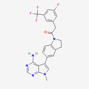 molecular formula C24H19F4N5O B586814 葛兰素史克PERK抑制剂 CAS No. 1337531-89-1