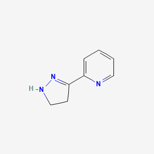molecular formula C8H9N3 B586815 2-(4,5-Dihydro-1H-pyrazol-3-yl)pyridine CAS No. 87748-30-9