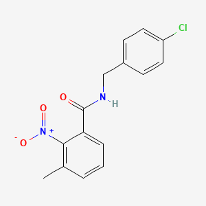 molecular formula C15H13ClN2O3 B5868153 N-(4-chlorobenzyl)-3-methyl-2-nitrobenzamide 