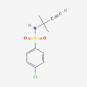 molecular formula C11H12ClNO2S B5868154 4-chloro-N-(1,1-dimethyl-2-propyn-1-yl)benzenesulfonamide 