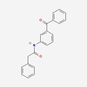 molecular formula C21H17NO2 B5868158 N-(3-benzoylphenyl)-2-phenylacetamide 