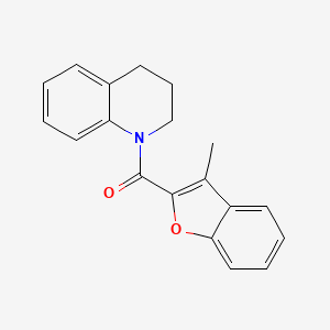 molecular formula C19H17NO2 B5868165 1-[(3-methyl-1-benzofuran-2-yl)carbonyl]-1,2,3,4-tetrahydroquinoline CAS No. 617694-02-7