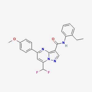 molecular formula C23H20F2N4O2 B5868173 7-(difluoromethyl)-N-(2-ethylphenyl)-5-(4-methoxyphenyl)pyrazolo[1,5-a]pyrimidine-3-carboxamide 