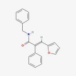 molecular formula C20H17NO2 B5868200 N-benzyl-3-(2-furyl)-2-phenylacrylamide 