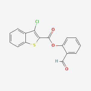 molecular formula C16H9ClO3S B5868202 2-formylphenyl 3-chloro-1-benzothiophene-2-carboxylate 